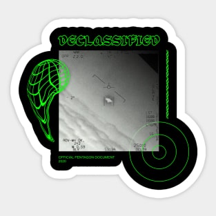 Declassified aliens ufo Sticker